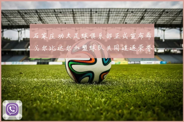 石家庄功夫足球俱乐部正式宣布希戈尔比达尔加盟球队共同追逐荣誉